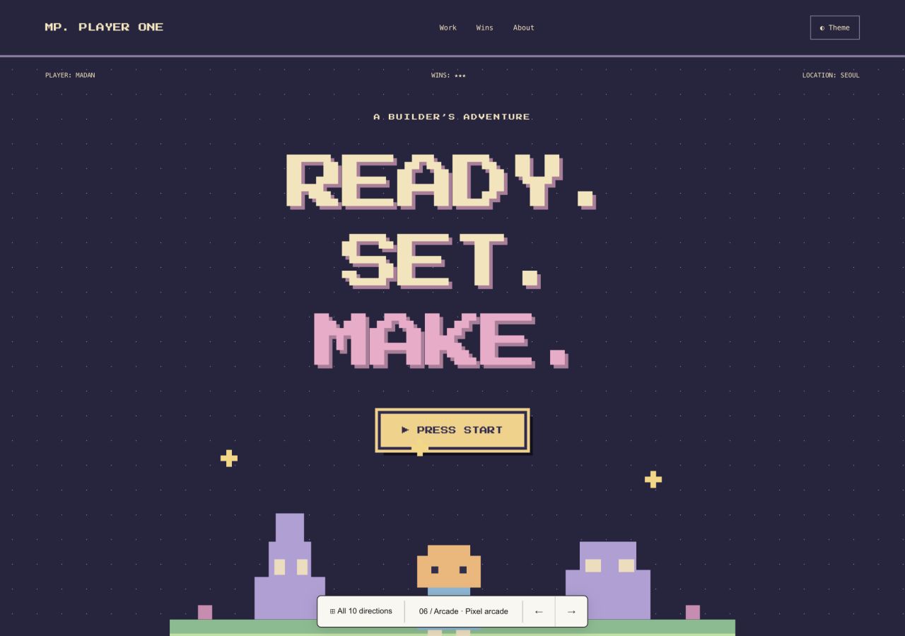 Arcade portfolio preview